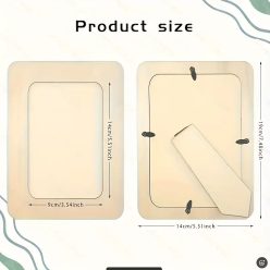   6 db Fa Fotókeret – Díszíthető Charmokkal és DIY Dekorációval, 19,x13 cm