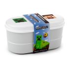 Bento uzsonnás doboz Szett, Villával és Kanállal - Minecraft Skinek 