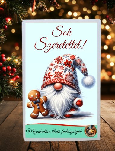 Pezsgő Fürdőgolyócskák – Forró Mézeskalács illattal-wellness ajándék télre