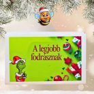 Grincs kertje választható viráglabdákkal- A legjobb fodrásznak felirattal