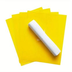 Fenntartható ragadós csapdák 10 db-os kiszerelésben, környezetbarát rovarcsapdák szobanövényekhez, üvegházba és kertbe, hatékony védelem repülő kártevők ellen.