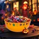 Halloween Kínálótál Narancssárga Színben