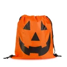 Halloween tök mintás hátizsák és tornazsák – összehúzós, narancssárga, 39,5 × 34 cm