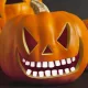 Halloween töklámpás fogak – beszúrható műanyag dekoráció, 18 db-os készlet