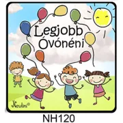   Hűtőmágnes 7,5 cm x 7,5 cm - Legjobb óvónéni - Ajándék Óvónőknek