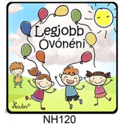   Hűtőmágnes 7,5 cm x 7,5 cm - Legjobb óvónéni - Ajándék Óvónőknek