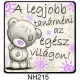 Hűtőmágnes 7,5 cm x 7,5 cm - A legjobb tanárnéni - Ajándék Tanároknak