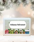 Karácsonyi viráglabda választható egyedi szöveggel!