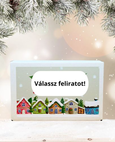 Karácsonyi viráglabda választható egyedi szöveggel!