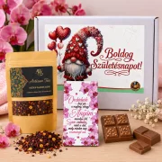   Születésnapi Ajándék Csomag Anyának – Orchideás Csokoládé és Piña Colada Gyümölcstea