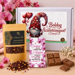   Születésnapi Ajándék Csomag Anyának – Orchideás Csokoládé és Piña Colada Gyümölcstea