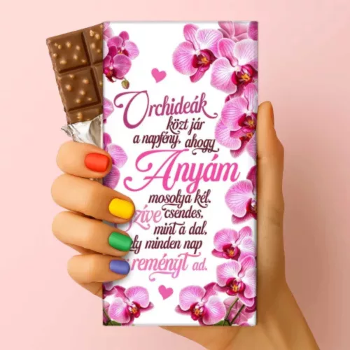 Születésnapi Ajándék Csomag Anyának – Orchideás Csokoládé és Piña Colada Gyümölcstea