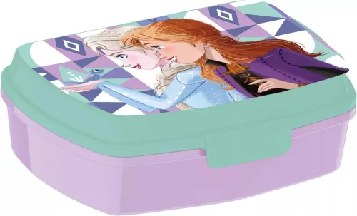 Disney Jégvarázs Ice Magic Funny mintás műanyag szendvicsdoboz gyerekeknek - könnyen záródó uzsonnás doboz ovisoknak - Zümishop