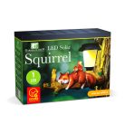 Akasztható LED-es szolár mókus lámpa – melegfehér kerti dekoráció, napelemes, 25x6x19 cm