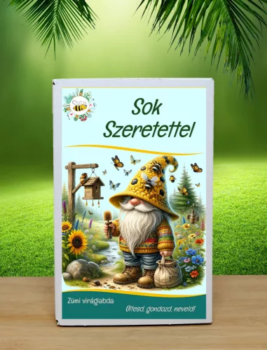 Ajándék ötlet – „Sok Szeretettel” ajándékdoboz 12 db viráglabdával