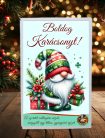 Karácsonyi ajándékdoboz viráglabdával – „Boldog Karácsonyt” felirattal-Karácsonyi ajándékötlet