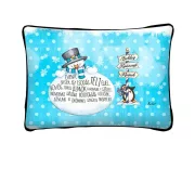 Karácsonyi párna hóember mintával 37x27 cm - puha ünnepi díszpárna és ajándék ötlet - Zümishop