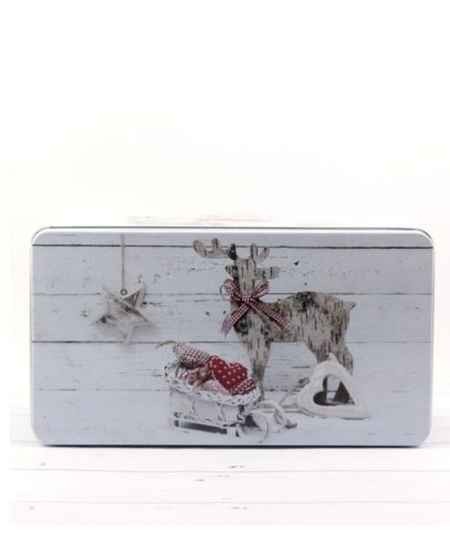 Fém díszdobozos karácsonyi díszdoboz XL-es-karácsonyi ajándék kertészkedőknek