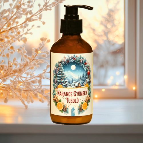 Gyömbér és narancs tusoló és kézmosó gél - 300 ml frissítő és energetizáló tisztálkodás - Zümishop