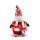 Skandináv Karácsonyi Manó – Piros-Fehér Textil Figura (8×14×20 cm)