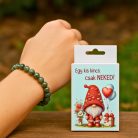 Zöld színű karkötő díszdobozban - mosolyt adó kincs ajándék - Zümishop