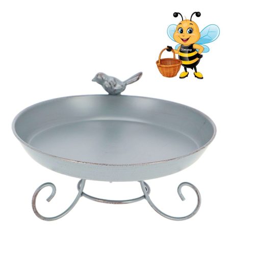 Kerti madáritató és fürdető állvánnyal - időjárásálló kültéri madárfürdő - Zümishop