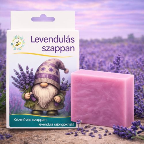 Kézműves levendulás szappan és ajándék karkötő - természetes natúr szappan - Zümishop