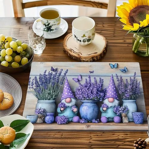  Levendulás asztali alátét szett, 4 db