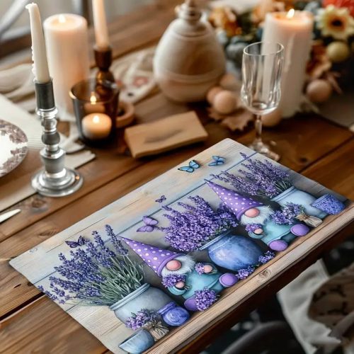  Levendulás asztali alátét szett, 4 db