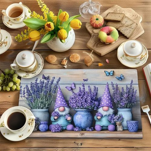  Levendulás asztali alátét szett, 4 db