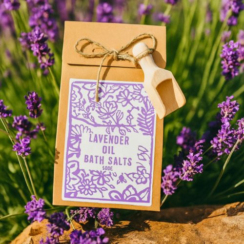 Agnes & Cat Levendulás Himalája Fürdősó (500 g) - Stresszoldásra