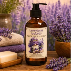 Levendula-zsálya aromaterápiás tusfürdő 250ml ajándékkal - frissítő természetes kozmetikum - Zümishop
