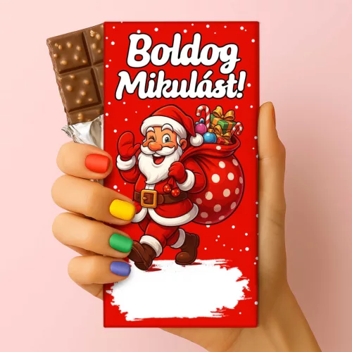 Mikulás ajándék  box gyerekeknek – 5 részes kreatív Mikulás ajándékcsomag csokival