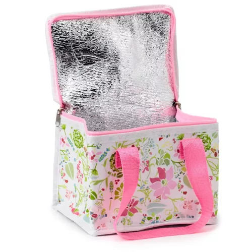 JULIE DODSWORTH Pink Virágos Hűtőtáska (RPET) - Designer Uzsonnás Táska