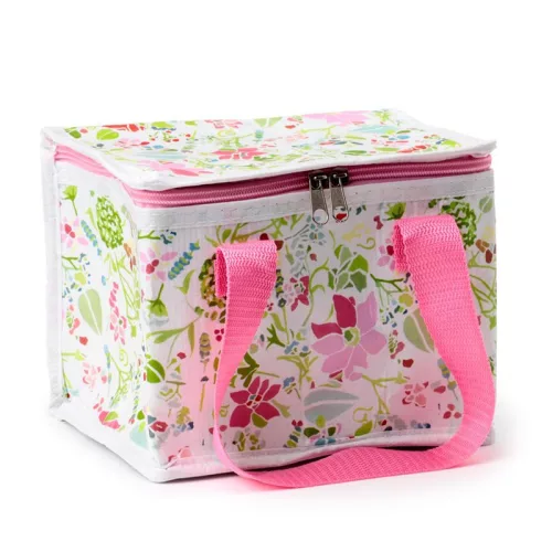 JULIE DODSWORTH Pink Virágos Hűtőtáska (RPET) - Designer Uzsonnás Táska