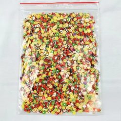   1000 db Vegyes Színű Polimer Agyag Gyöngy – 5 mm Gyümölcs Mintás DIY Díszek