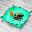 50 cm Vastagított PE összecsukható ültetőlap zöld színben - vízálló kertész alátét - Zümishop