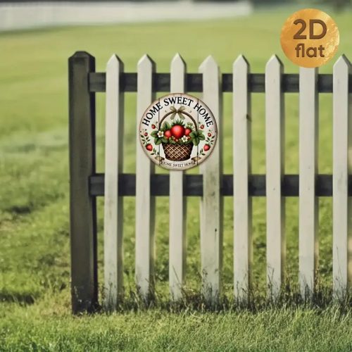 Vintage stílusú “Home Sweet Home” tábla – Epermintás  kerti dekoráció