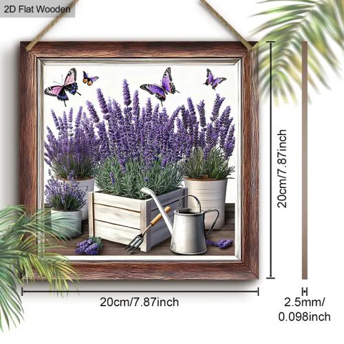 Rusztikus levendula fa falikép 