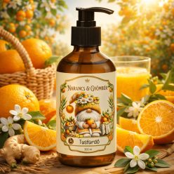 Gyömbér és narancs tusoló és kézmosó gél 300 ml frissítő tisztítás