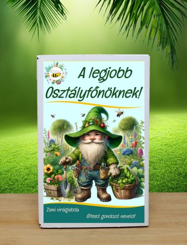 Legjobb osztályfőnök feliratú  viráglabda 12 db