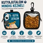 Kutyás jutalomfalat-tartó táska karabinerrel – praktikus ajándék kutyásoknak