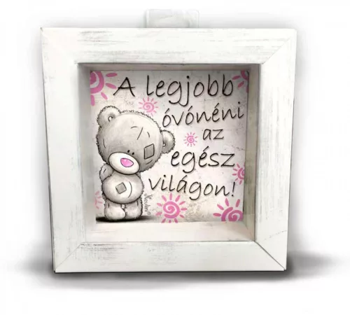 A legjobb óvónéni 3D képkeret ajándék óvónőknek