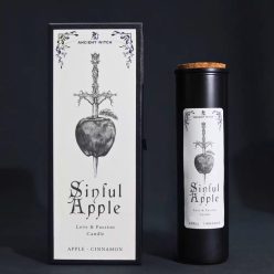 Almás fahéjas luxus illatgyertya vintage stílusú csomagolásban