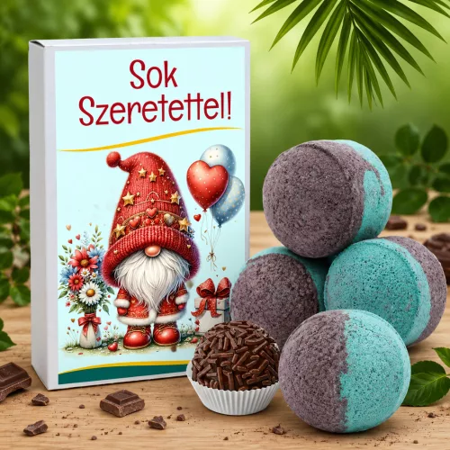   Sok szeretettel fürdőgolyó szett 8 db – Dubai trüffel csokoládé