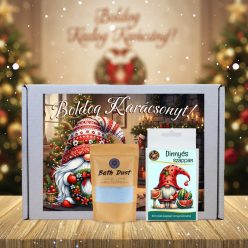   Karácsonyi Ajándék Doboz – Kézműves Szappan & Prémium Fürdősó Szett