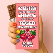 Vicces feliratos tejcsokoládé 75g - egyedi Csoda Csoki ajándékba - Zümishop