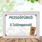 Feliratos pezsgő fürdőpor -Szülinaposnak