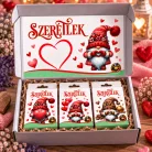 Szeretlek – Romantikus ajándékbox fürdőgolyóval, levendulás szappannal és szíves karkötővel