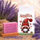 Szeretlek – Romantikus ajándékbox fürdőgolyóval, levendulás szappannal és szíves karkötővel